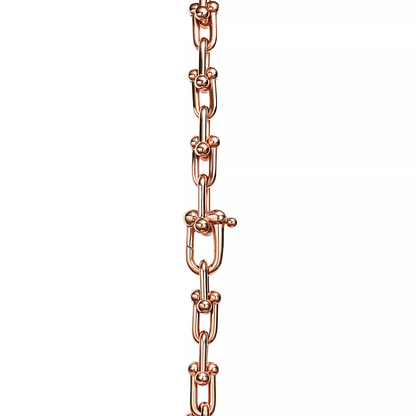 [Resenara Jewelry]HARDWEAR SMALL LINK 26 MOTIF PINK GOLD BRACELET