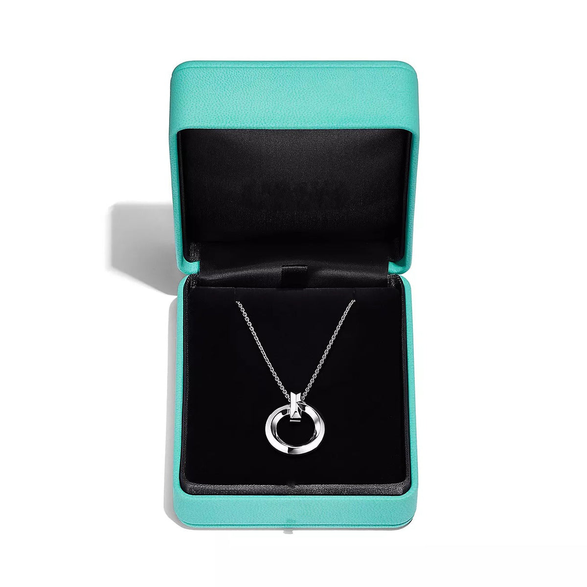 [Resenara Jewelry]T CIRCLE PENDENT SILVER NECKLACE