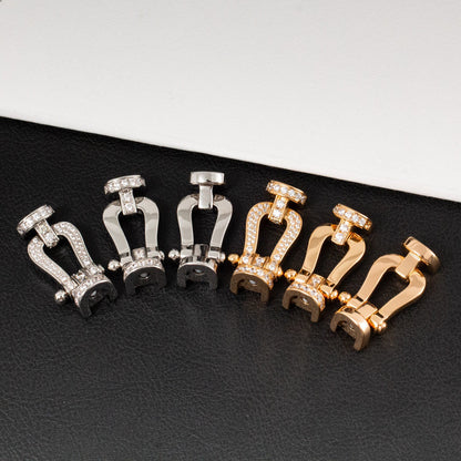 [Renovia Jewelry]FORCE LARGE HORSESHOE HALF DIAMOND BRACELET GOLD