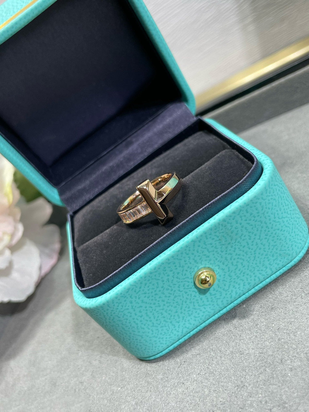 [Resenara Jewelry]T1 WIDE 4.5MM DIAMOND RING