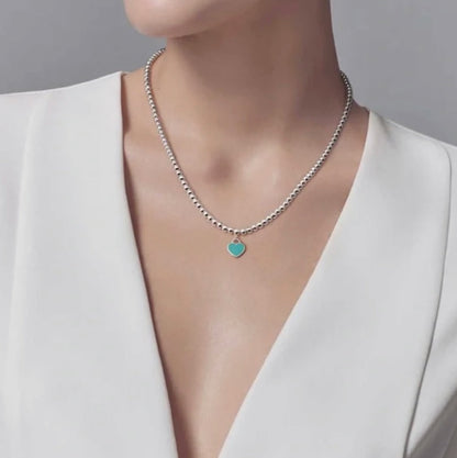 [Resenara Jewelry]RETURN TO TIF SILVER BEAD NECKLACE