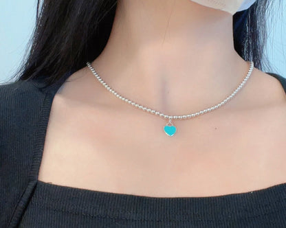 [Resenara Jewelry]RETURN TO TIF SILVER BEAD NECKLACE