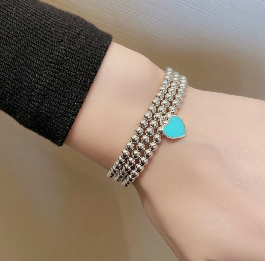 [Resenara Jewelry]RETURN TO TIF SILVER BEAD NECKLACE