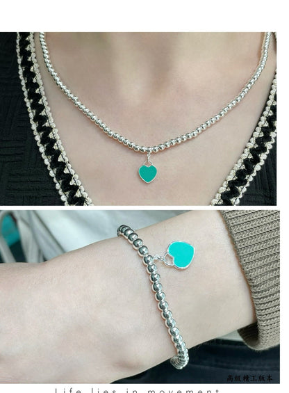 [Resenara Jewelry]RETURN TO TIF SILVER BEAD NECKLACE