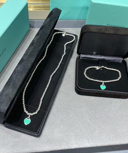 [Resenara Jewelry]RETURN TO TIF SILVER BEAD NECKLACE