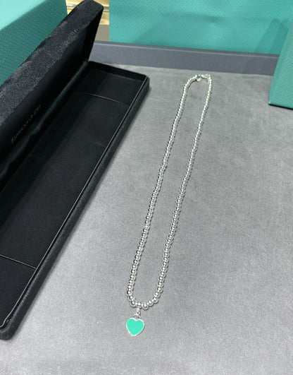 [Resenara Jewelry]RETURN TO TIF SILVER BEAD NECKLACE