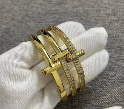 [Resenara Jewelry]T1 WIDE HINGED BANGLE BRACELET