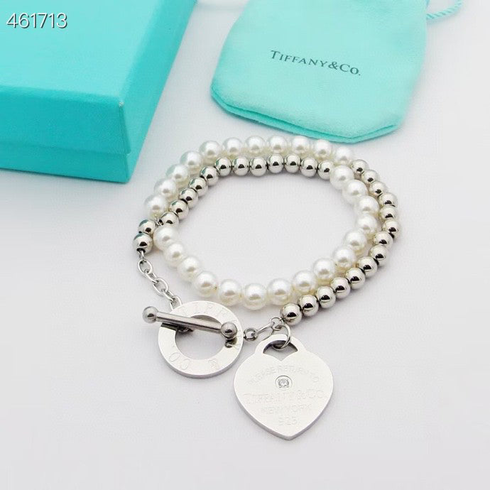 [Resenara Jewelry]RETURN TO TIF HEART TAF BEAD PEARL BRACELET