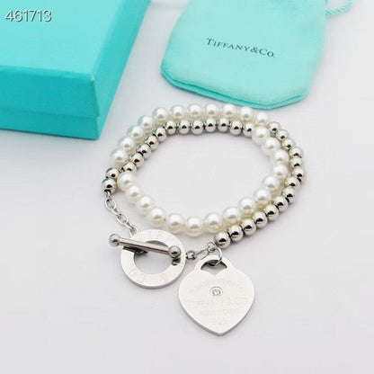 [Resenara Jewelry]RETURN TO TIF HEART TAF BEAD PEARL BRACELET