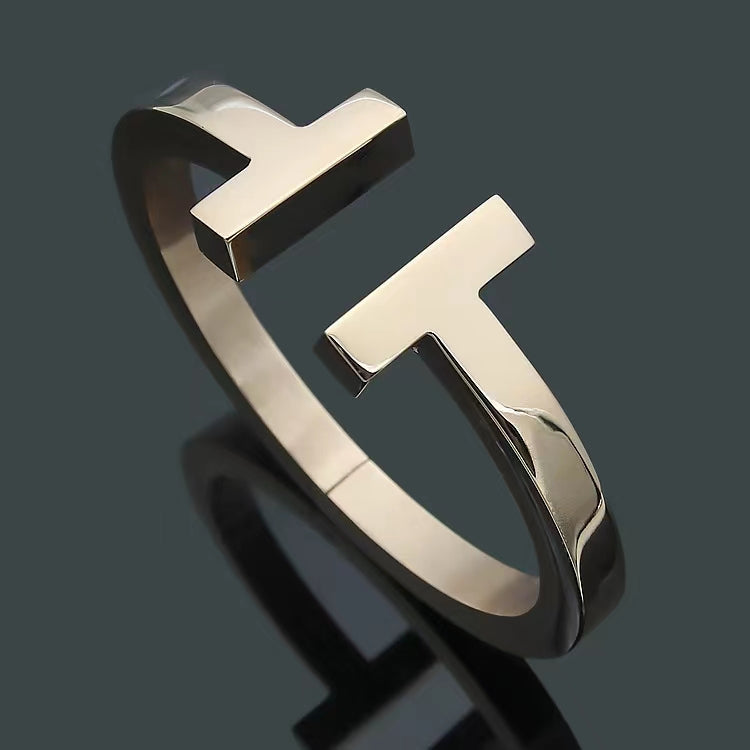 [Resenara Jewelry]T SQUARE OPEN BRACELET