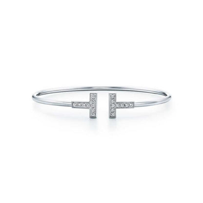 [Resenara Jewelry]T BRACELET 1.8MM DIAMOND SILVER