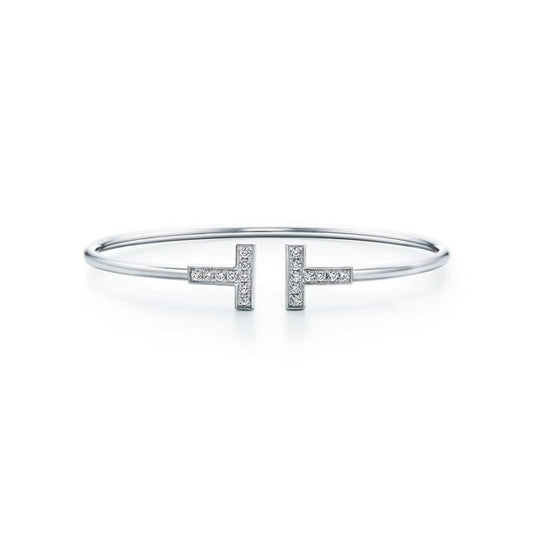 [Resenara Jewelry]T BRACELET 1.8MM DIAMOND SILVER