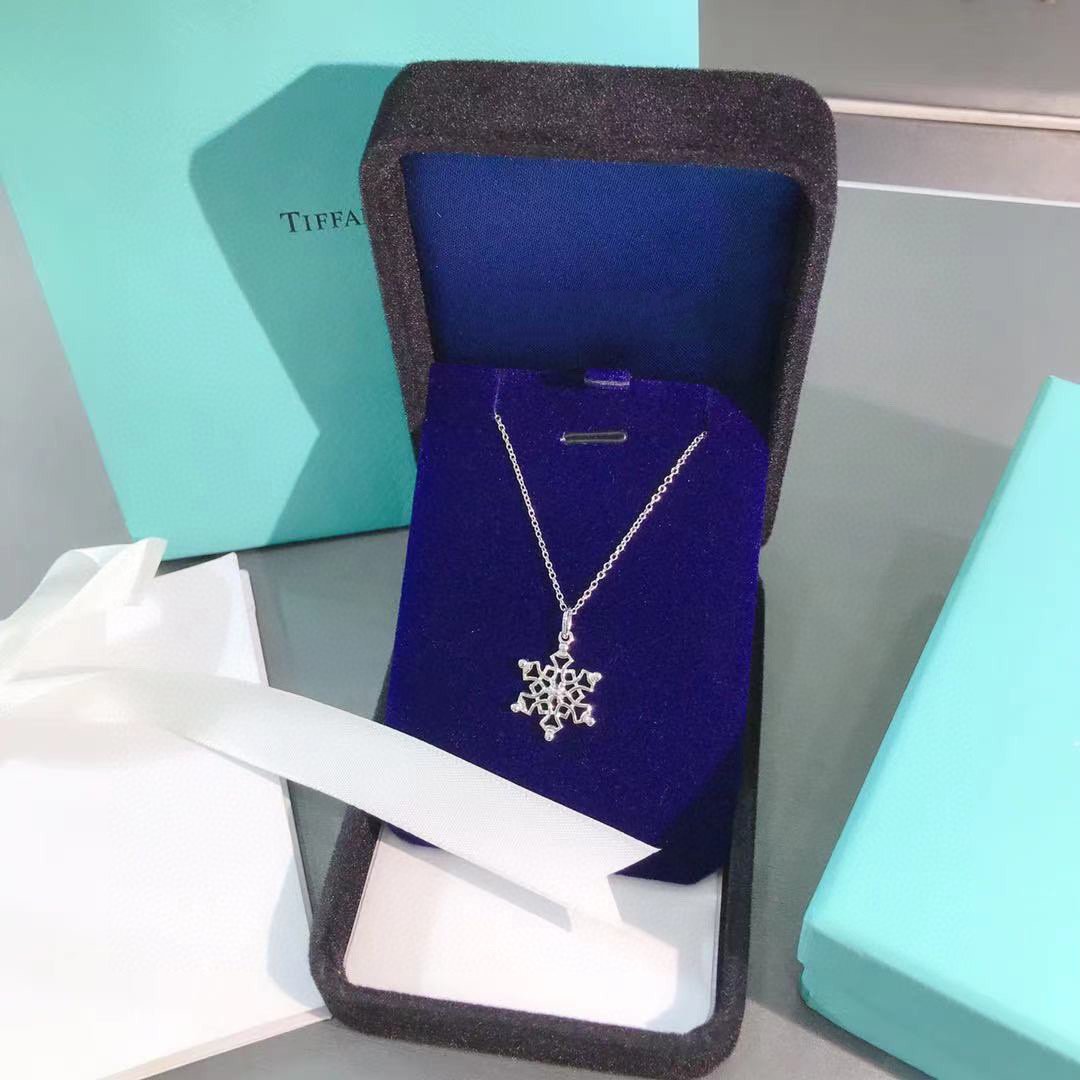 [Resenara Jewelry]STERLING SILVER SNOWFLAKE PENDANT NECKLACE