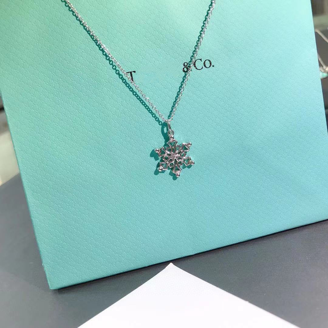 [Resenara Jewelry]STERLING SILVER SNOWFLAKE PENDANT NECKLACE