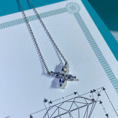 [Resenara Jewelry]PLATINUM AND DIAMOND VICTORIA PENDANT NECKLACE