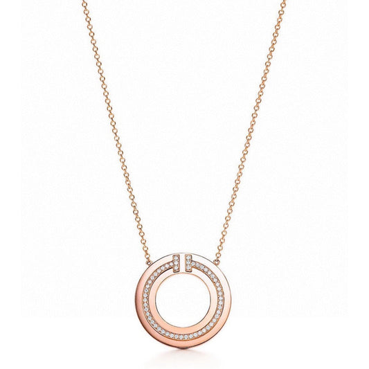 [Resenara Jewelry]DIAMOND AND MOTHER OF PEARL CIRCLE PENDANT