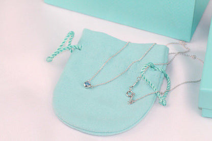 [Resenara Jewelry]ELSA PERETTI SERIES SINGLE DIAMOND SIMPLE NECKLACE