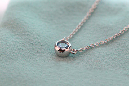 [Resenara Jewelry]ELSA PERETTI SERIES SINGLE DIAMOND SIMPLE NECKLACE