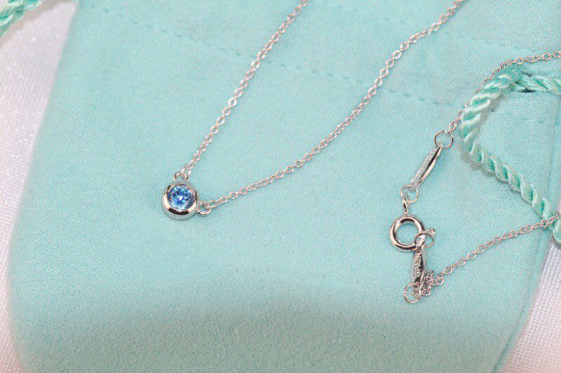 [Resenara Jewelry]ELSA PERETTI SERIES SINGLE DIAMOND SIMPLE NECKLACE