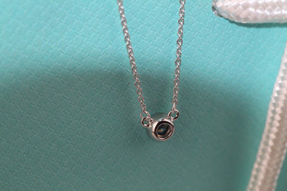 [Resenara Jewelry]ELSA PERETTI SERIES SINGLE DIAMOND SIMPLE NECKLACE