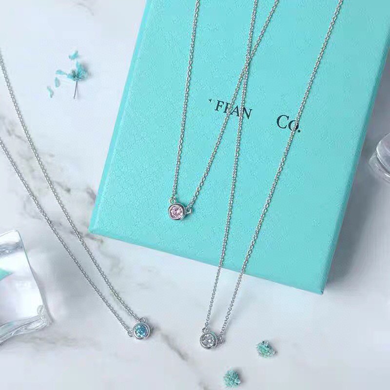 [Resenara Jewelry]ELSA PERETTI SERIES SINGLE DIAMOND SIMPLE NECKLACE
