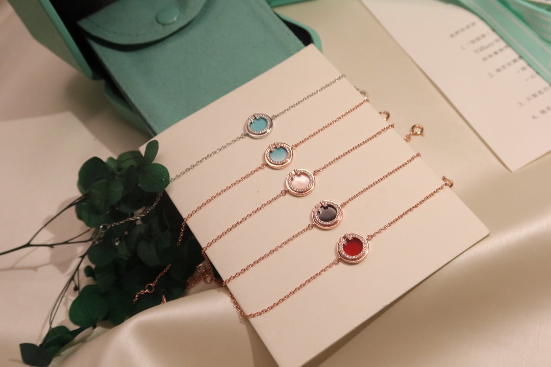 [Resenara Jewelry]DIAMOND CIRCLE PINK GOLD BRACELET