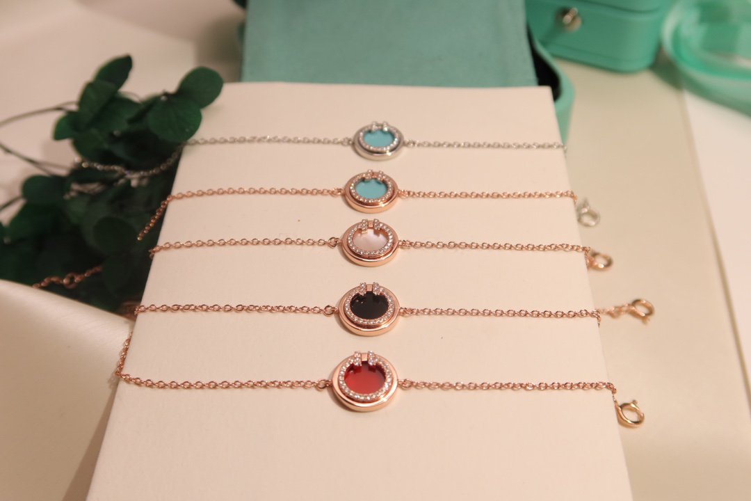 [Resenara Jewelry]DIAMOND CIRCLE PINK GOLD BRACELET