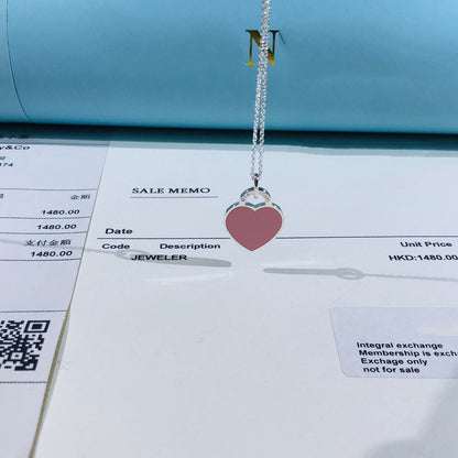 [Resenara Jewelry]SMALL HEART TAG PENDANT STERLING SILVER