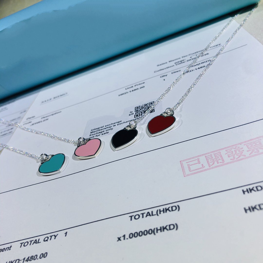 [Resenara Jewelry]SMALL HEART TAG PENDANT STERLING SILVER