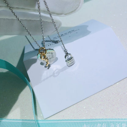 [Resenara Jewelry]LOVE HEART TAG KEY NECKLACE