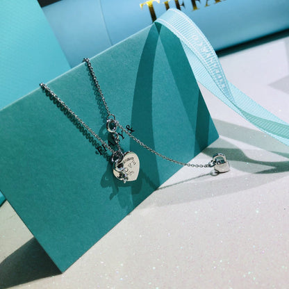 [Resenara Jewelry]LOVE HEART TAG KEY NECKLACE
