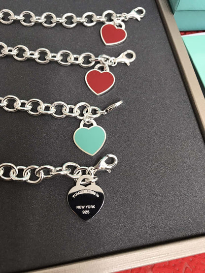 [Resenara Jewelry]HEART TAG BRACELET SILVER MEDIUM