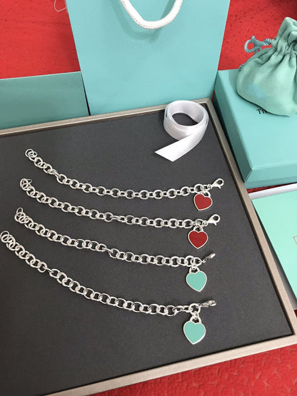 [Resenara Jewelry]HEART TAG BRACELET SILVER MEDIUM