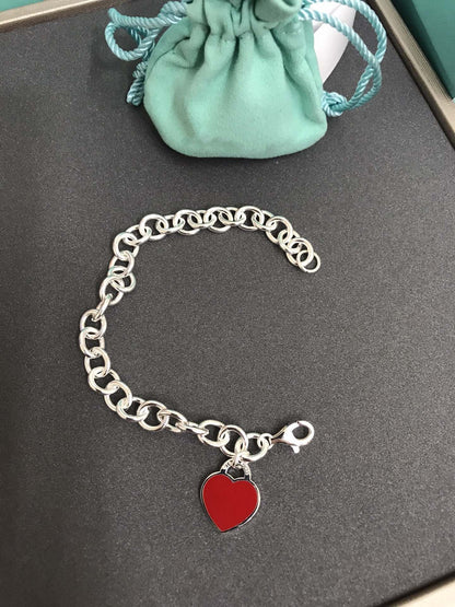 [Resenara Jewelry]HEART TAG BRACELET SILVER MEDIUM