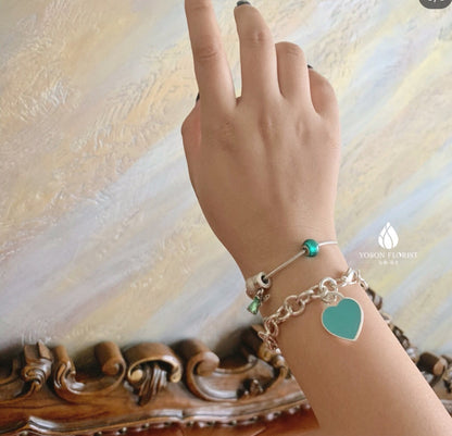 [Resenara Jewelry]HEART TAG BRACELET SILVER MEDIUM