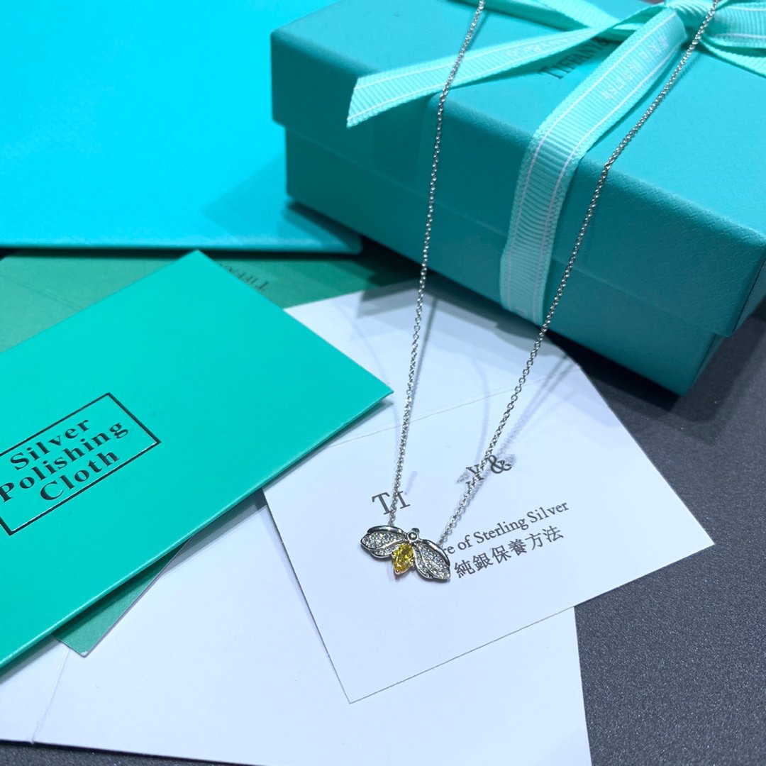 [Resenara Jewelry]PAPER FLOWERS YELLOW DIAMOND FIREFLY PENDANT