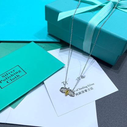 [Resenara Jewelry]PAPER FLOWERS YELLOW DIAMOND FIREFLY PENDANT