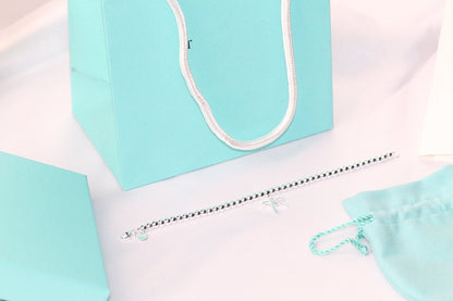 [Resenara Jewelry]STERLING SILVER BOW BEAD BRACELET