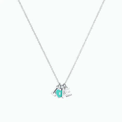 [Resenara Jewelry]COLLAR LOVE PLATA NECKLACE