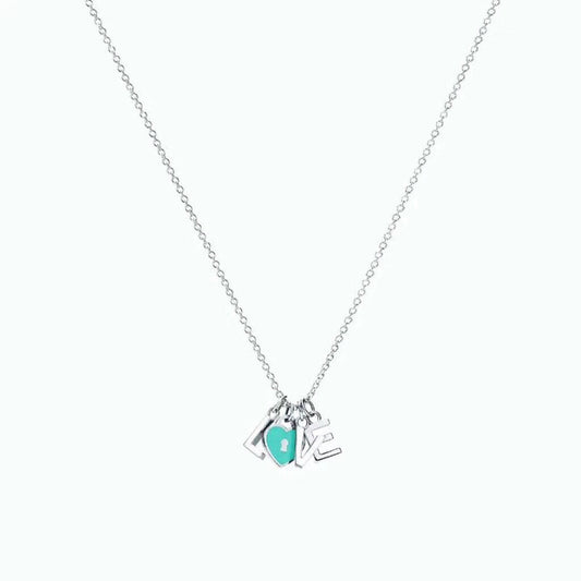 [Resenara Jewelry]COLLAR LOVE PLATA NECKLACE