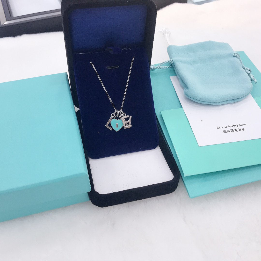 [Resenara Jewelry]COLLAR LOVE PLATA NECKLACE