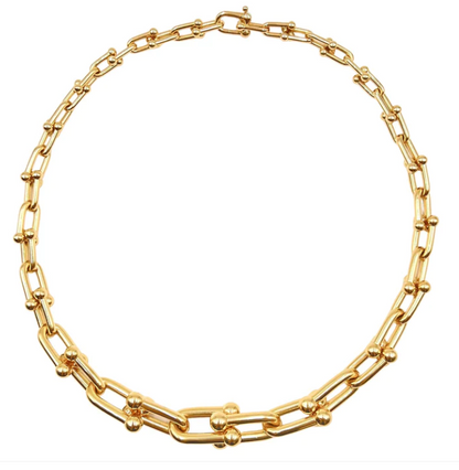 [Resenara Jewelry]HARDWEAR PINK GOLD CHOKER
