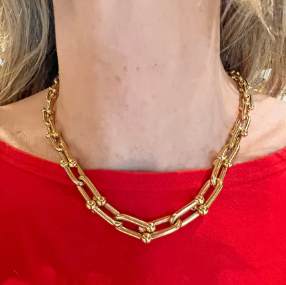 [Resenara Jewelry]HARDWEAR PINK GOLD CHOKER