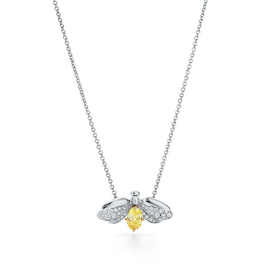 [Resenara Jewelry]PAPER FLOWERS YELLOW DIAMOND FIREFLY PENDANT