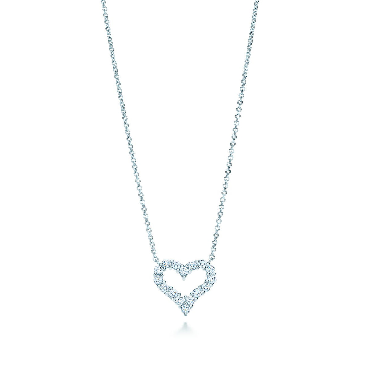 [Resenara Jewelry]HEART-SHAPED DIAMOND NECKLACE