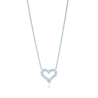 [Resenara Jewelry]HEART-SHAPED DIAMOND NECKLACE