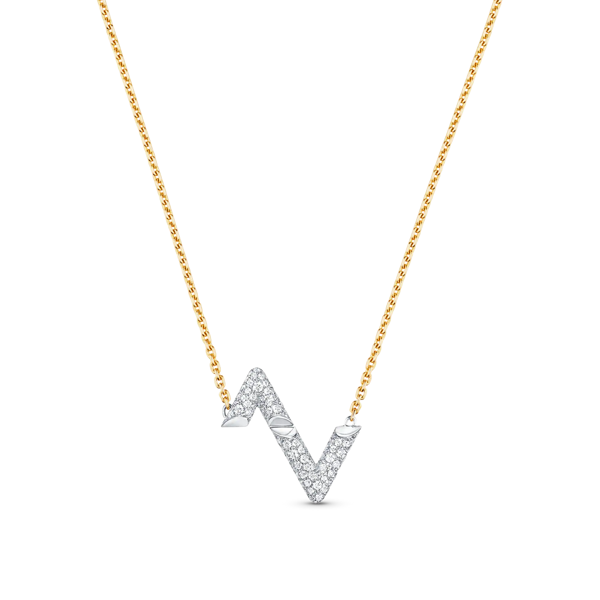 [Renovia Jewelry]VOLT SILVER DIAMOND PEDANT NECKLACE