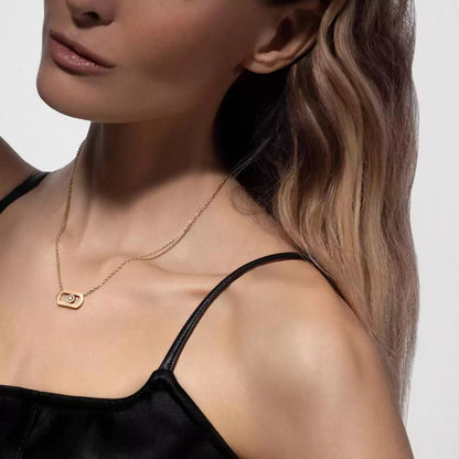 [Renovia Jewelry]So Move Diamond Necklace in Gold