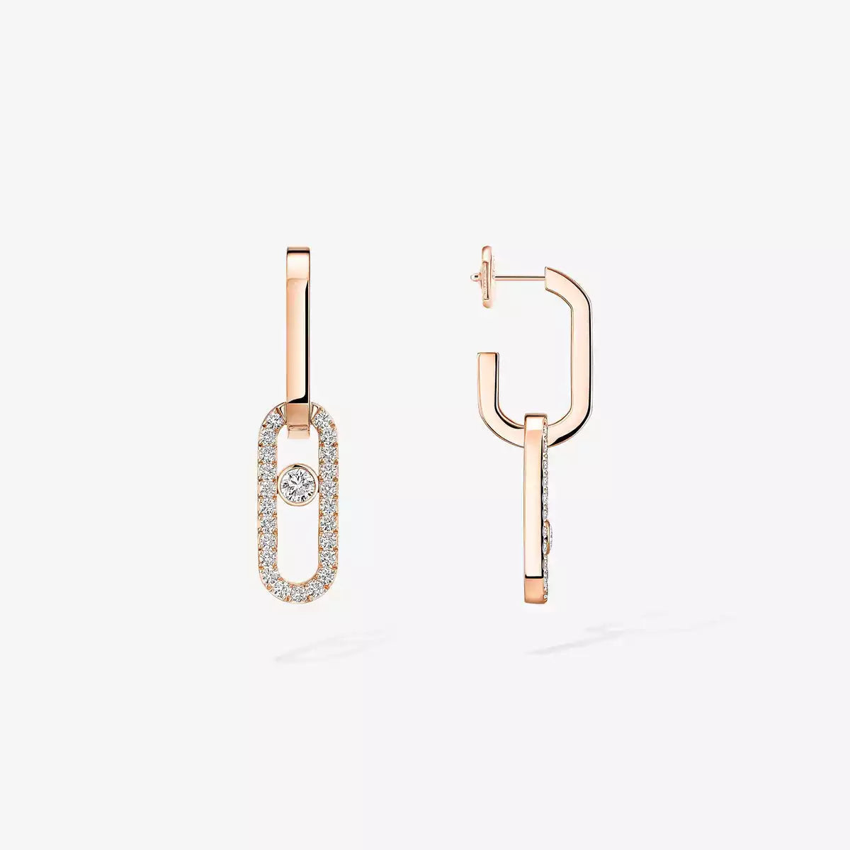 [Renovia Jewelry]Move Link Diamond Earrings