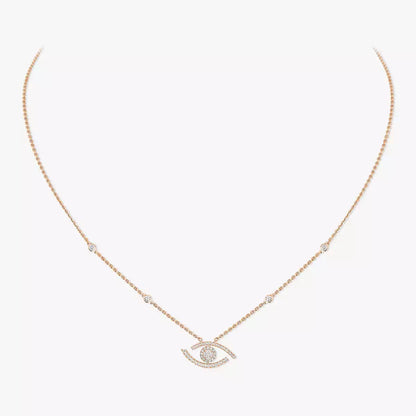 [Renovia Jewelry]Pave_ Diamond Necklace Lucky Eye